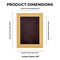 Classic Natural Wood Shadow Box Frame with Acrylic Front - Brown Suede Backing, 30 Sizes